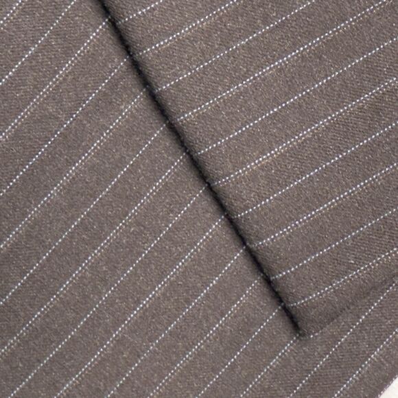 Ann Taylor Lindsay Curvy Fit Brown Mocha Pinstripe Dress Pants Womens 10 Y2K - Picture 11 of 13